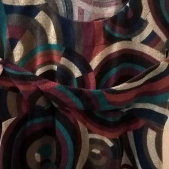 Alano Circular Pattern Empire Waist Dress Small - Picture 4 of 7